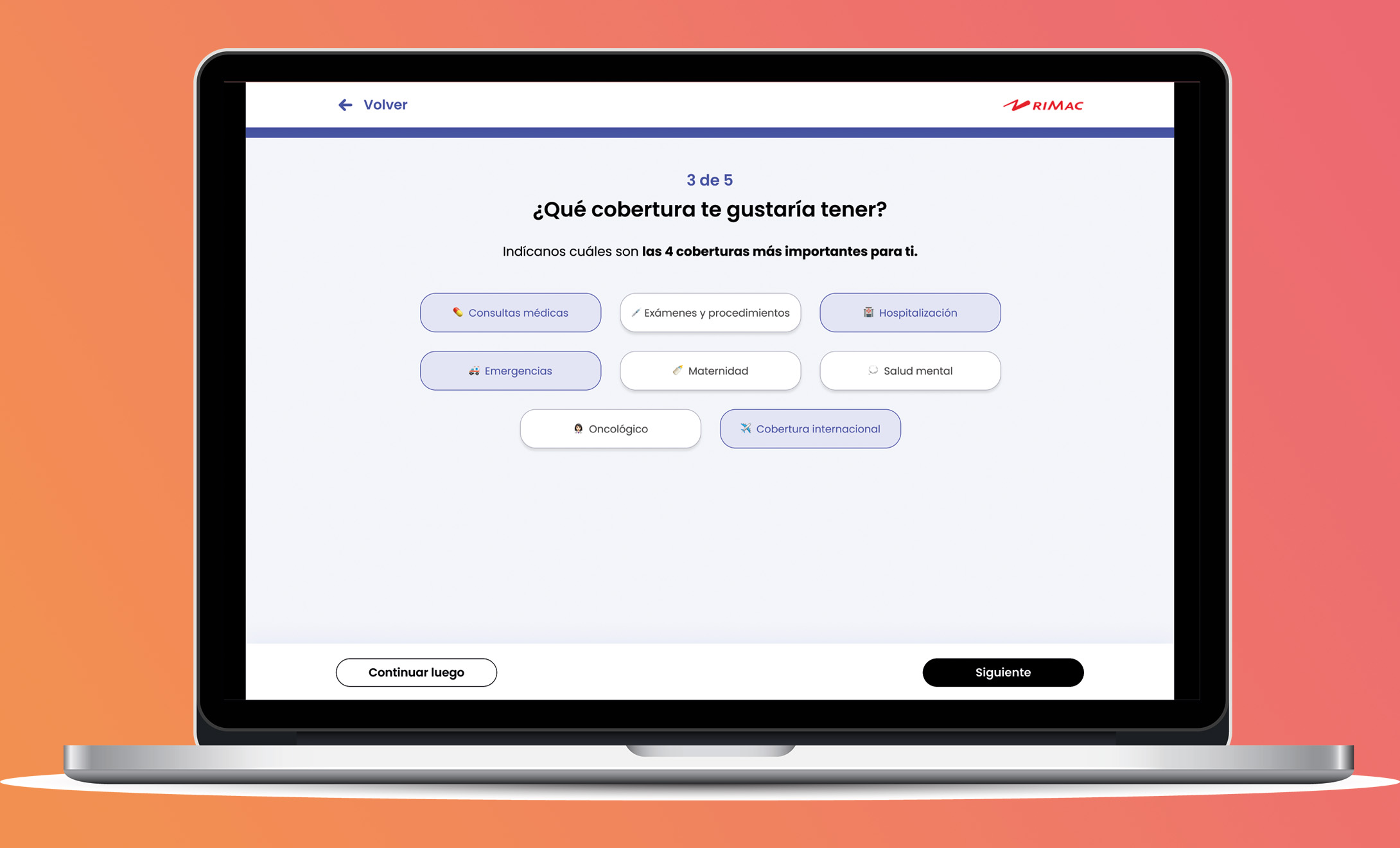 Isapre Esencial pantallas